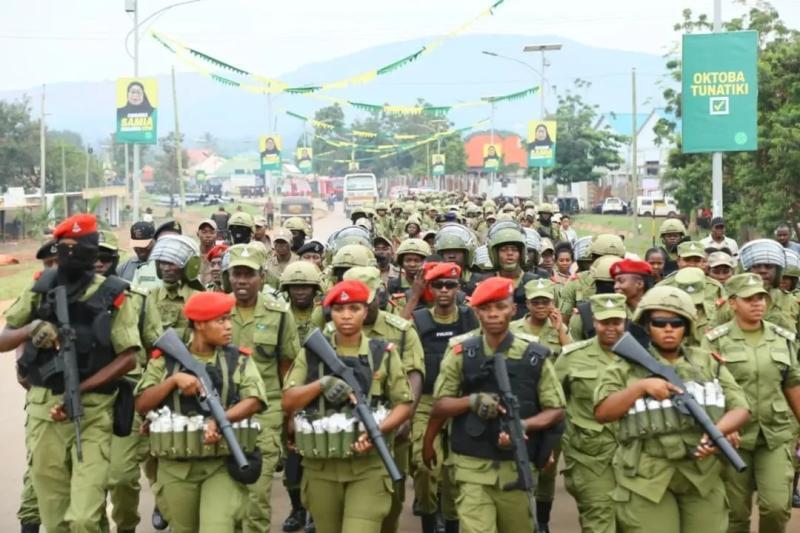File image of Tanzanian police officers.